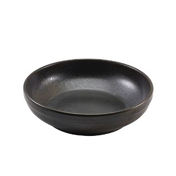 Picture of Terra Porcelain Black Coupe Bowl 20cm - Pack of 6