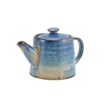 Picture of Terra Porcelain Aqua Blue Teapot 50cl/ 17.6oz - Pack of 6