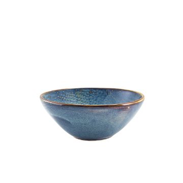 Picture of Terra Porcelain Aqua Blue Organic Bowl 16.5cm - Pack of 6