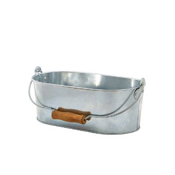Picture of Galvanised Steel Oval Table Caddy 28x15.5x10cm