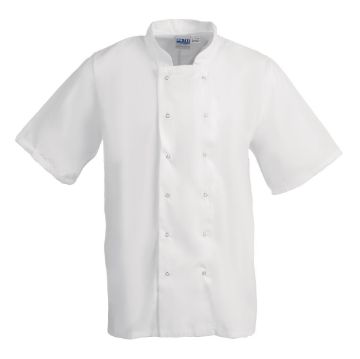 Picture of Whites Boston Unisex Short Sleeve Chefs Jacket White XL