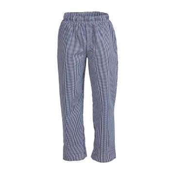 Picture of Whites Unisex Vegas Chefs Trousers Small Blue and White Check S