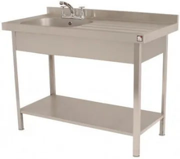 Picture of Parry SINK1060RFP - Stainless Steel Self Assembly Sink Single Bowl Single Drainer Right