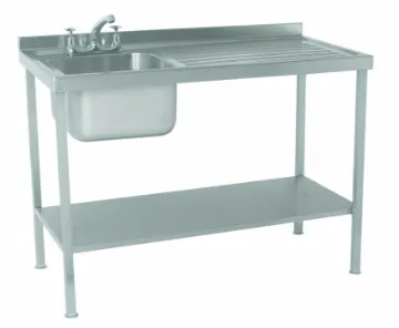 Picture of Parry SINK1060R - Stainless Steel Assembled Sink With Single Bowl And Single Drainer Right
