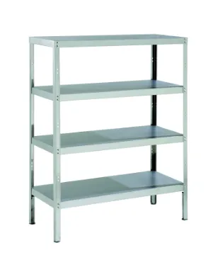 Picture of Parry RACK4S - Stainless Steel Storage Rack With 4 Shelves And Adjustable Feet  1200 x 400 x 1500