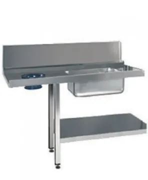 Picture of DC Tabling - Prewash Table, Scrap Hole & Undershelf Right