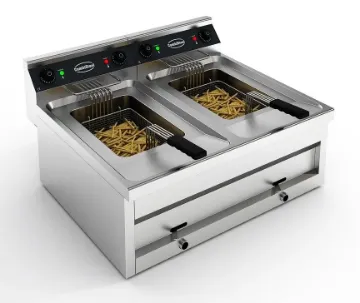 Picture of CombiSteel Electric CounterTop Fryer 2x12Litre 2X6KW
