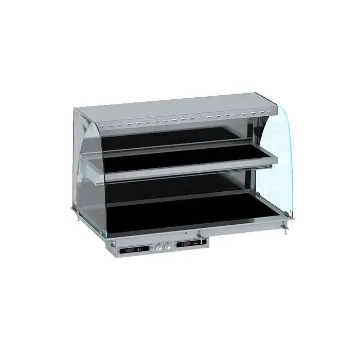 Picture of CombiSteel Drop-In Curved Heated Ceramic Display WALL MODEL - BLACK 3/1