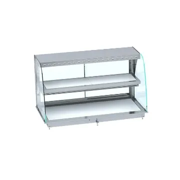Picture of CombiSteel Drop-In Curved Heated Ceramic Display - WHITE 3/1