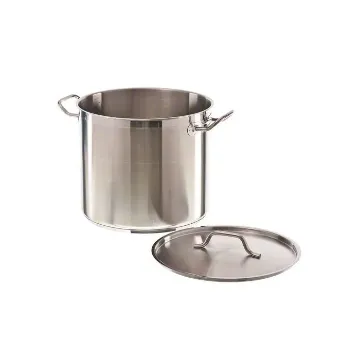 Picture of CombiSteel Deep Stock Pot Mid Stainless Steel + Lid 4 Litre