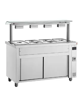 Picture of INOMAK Inomak Bain Marie With Sneeze Guard 3x GN1/1 MVV711