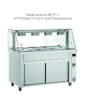 Picture of INOMAK Bain Marie With Glass Canopy 3x GN1/1 MFV711