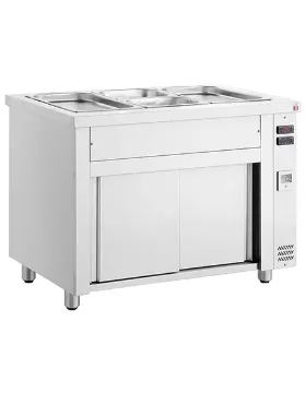 Picture of INOMAK Bain Marie with Heated Cupboard 3x GN1/1 MHV711