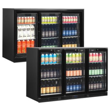 Picture of Tefcold DB301H Black Hinged Door
