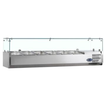 Picture of Tefcold VK38-150, SS - 6 Pan Gastronorm Topping Shelf