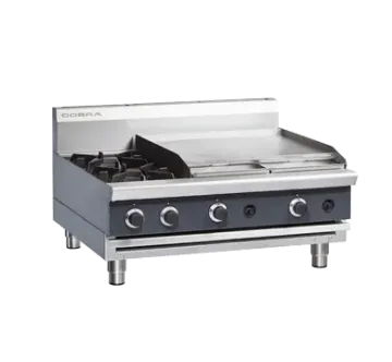 Picture of Cobra C9B-B 900mm Two Burner / Griddle Gas Cooktop - Bench Model LPG