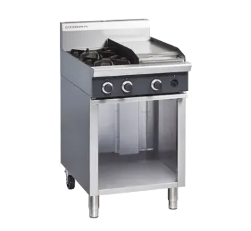 Picture of Cobra C6C - 600mm Two Burner / Griddle Gas Cooktop LPG