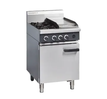 Picture of Cobra CR6C - 600mm Two Burner / Griddle Gas Range Static Oven NAT