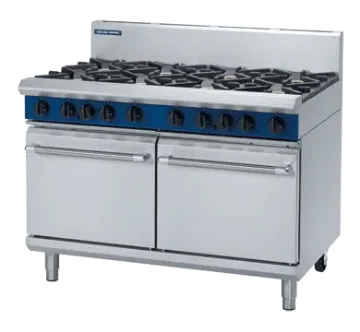 Picture of Blue G528D - 1200mm Gas Range Double Static Oven 8 x 7kW