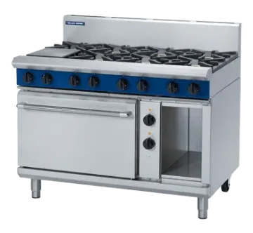 Picture of Blue GE508D - 1200mm Gas Range Electric Static Oven 8 x 7kW
