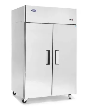 Picture of Atosa YBF9218GR Slimline Upright Double Door Fridge 900ltrs