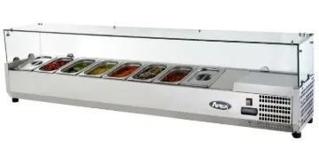Picture of Atosa VRX1200/330 Countertop Topping Unit with 5 x 1/4 GN Pans/Lids