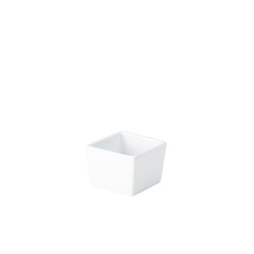 Picture of Genware Porcelain Square Dish 6.4 x 4.8cm/2.5 x 2"