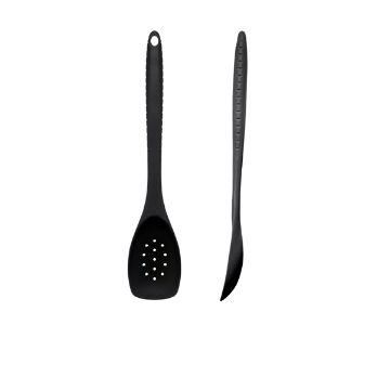 Picture of Black Silicone Slotted Spoon 30cm