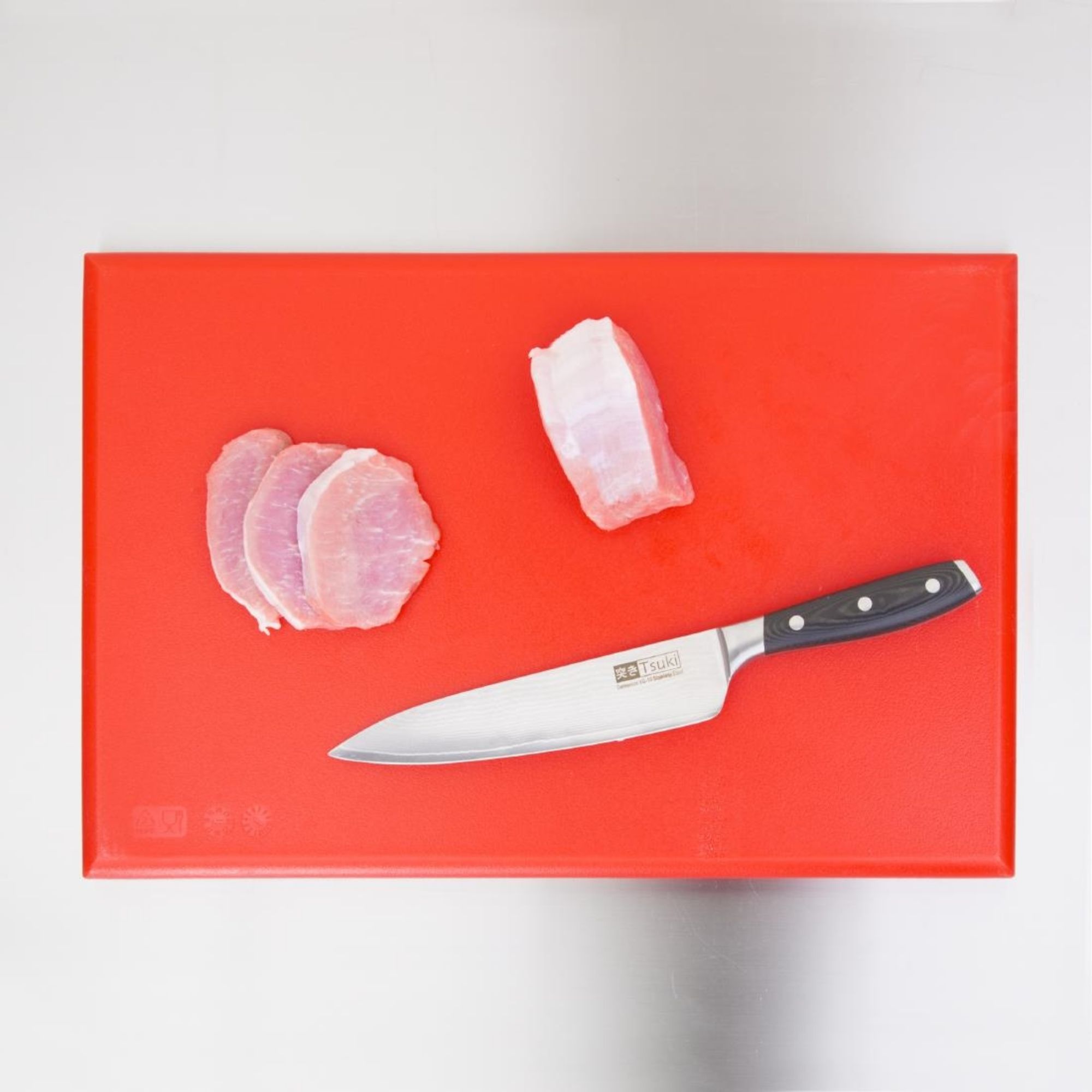 Picture of Hygiplas Thick High Density Red Chopping Board Standard 450x300x25mm