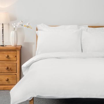 Picture of Mitre Comfort Percale Duvet Cover White Super King