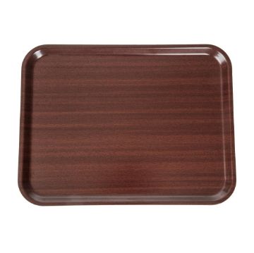 Picture of Cambro Capri Laminate Canteen Tray Mahogany 430mm