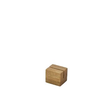 Picture of Acacia Wood Sign Holder 3 x 2.5 x 2.5cm - Pack of 12