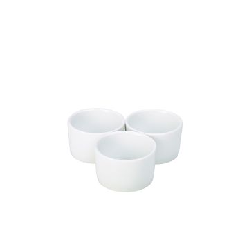Picture of Genware Porcelain Contemporary Smooth Ramekin 9cm/ 3.5" - Pack of 6