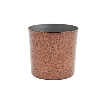 Picture of Stainless Steel Serving Cup 8.5 x 8.5cm Hammered Copper - Pack of 12