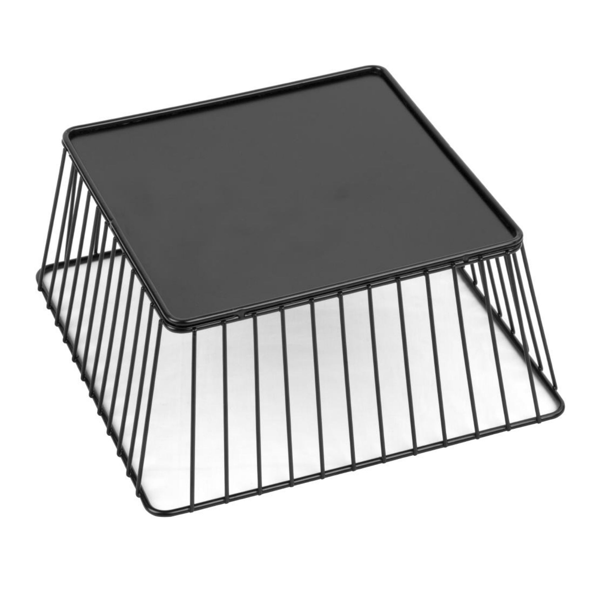 Picture of Olympia Wire Food Display Tray Square Black 230x230x100mm