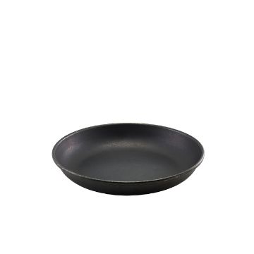 Picture of GenWare Black Vintage Steel Coupe Plate 20cm - Pack of 12