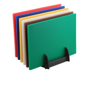 Picture of GenWare Low Density Chopping Board And Rack Set 18 x 12 x 0.5"