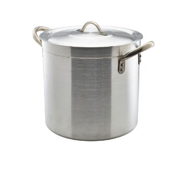 Picture of Aluminium Deep Stockpot With Lid 21Litre