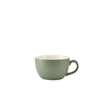 Picture of GenWare Porcelain Matt Sage Bowl Shaped Cup 17.5cl/ 6oz - Pack of 6