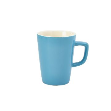 Picture of Genware Porcelain Blue Latte Mug 34cl/ 12oz - Pack of 6