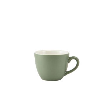 Picture of GenWare Porcelain Matt Sage Bowl Shaped Cup 9cl/ 3oz - Pack of 6