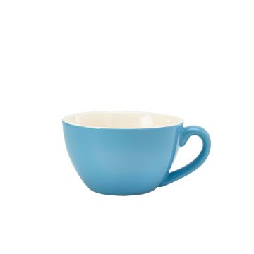 Picture of Genware Porcelain Blue Bowl Shaped Cup 34cl/ 12oz - Pack of 6