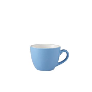 Picture of Genware Porcelain Blue Bowl Shaped Cup 9cl/ 3oz - Pack of 6