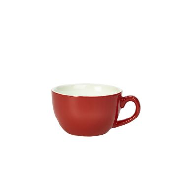 Picture of Genware Porcelain Red Bowl Shaped Cup 25cl/ 8.75oz - Pack of 6