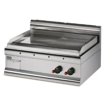 Picture of Lincat Silverlink 600 Propane Gas Counter-top Griddle - Half-Ribbed Plate - W 750 mm - 8.0 kW