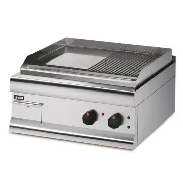 Picture of Lincat Silverlink 600 Electric Counter-top Griddle - Twin Zone - Half-Ribbed Plate - W 600 mm - 4.0 kW