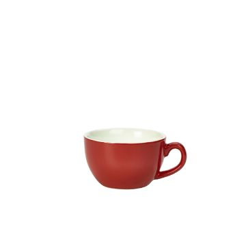 Picture of Genware Porcelain Red Bowl Shaped Cup 17.5cl/ 6oz - Pack of 6