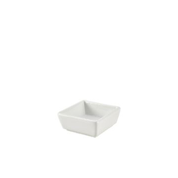 Picture of Genware Porcelain Square Dish 8.5 x 3.5cm/3.25 x 1.4"