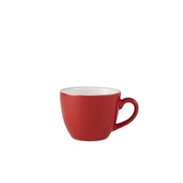 Picture of Genware Porcelain Red Bowl Shaped Cup 9cl/ 3oz - Pack of 6