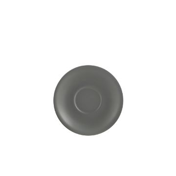 Picture of Genware Porcelain Matt Grey Saucer 13.5cm/ 5.25" - Pack of 6